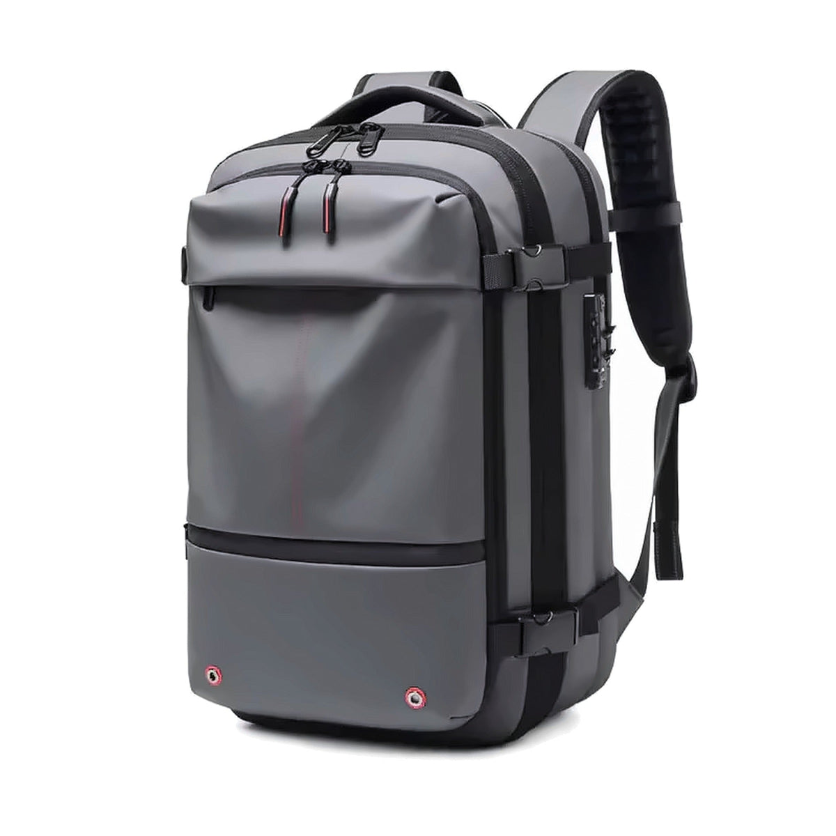AirBag Backpack in grey, front view